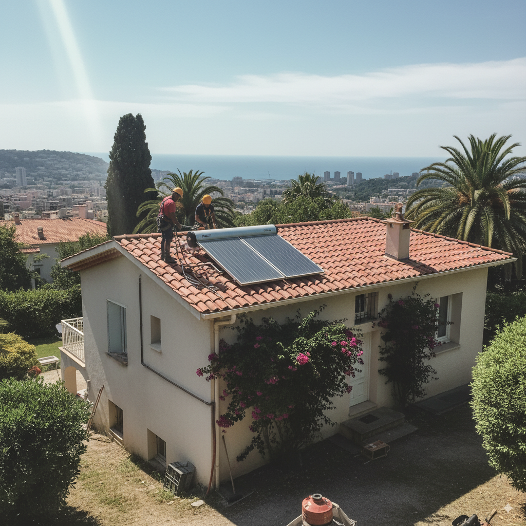 Installation de Chauffe-Eau Solaire Individuel à Nice