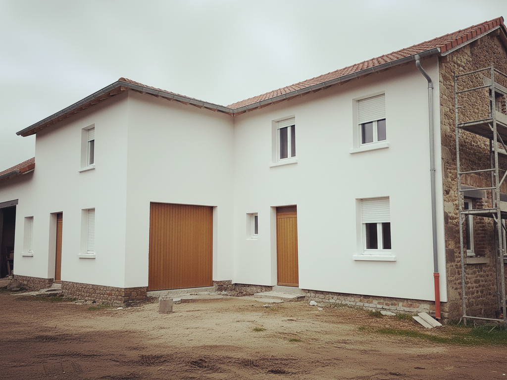 Ferme rénovée avec son isolation thermique complète, résultat final